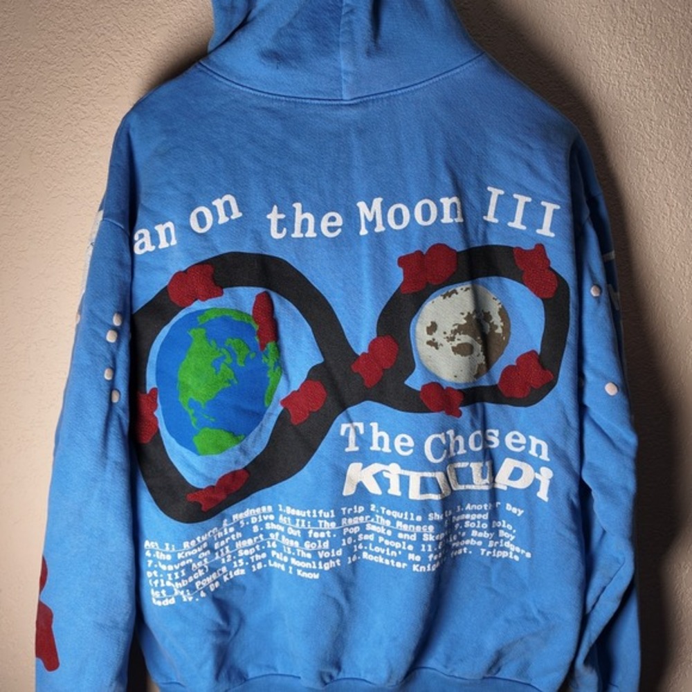 Kid Cudi Man On The Moon III The Chosen Hoodie Album Sweatshirt CPFM Cactus Flea - Picture 7 of 10